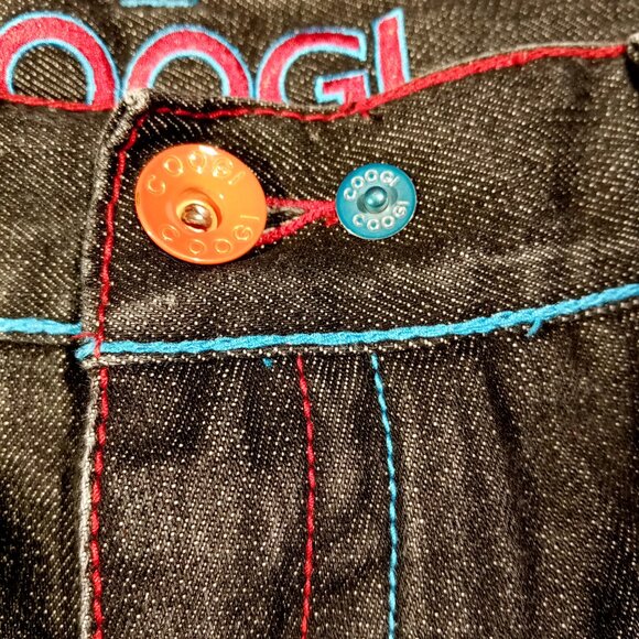 COOGI Shorts Men's 42  Monsters & Dragons  Embroidered  Y2K  Baggy  Hip Hop EXC - Picture 9 of 12